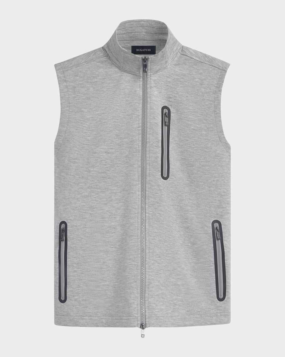Bugatchi Men's Mock-Neck Knit Vest | Neiman Marcus