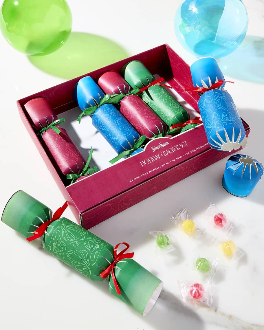 Neiman Marcus Holiday Candy Filled Crackers Set Neiman Marcus