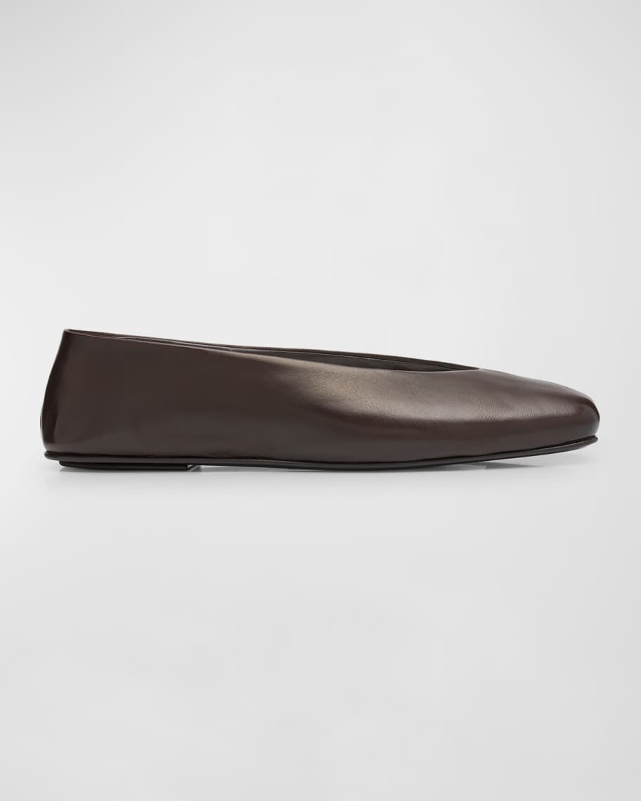 Eva Leather Flat Shoes