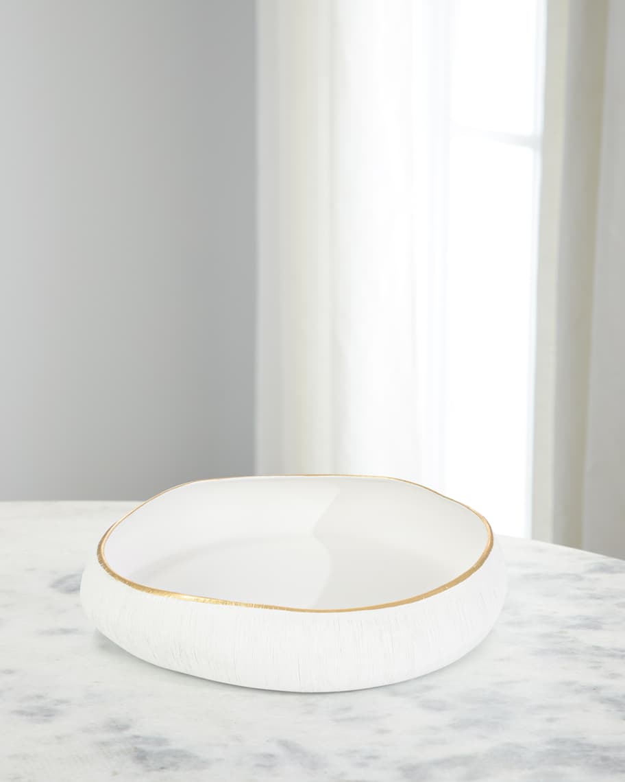 John-Richard Collection White Free-form Bowl II