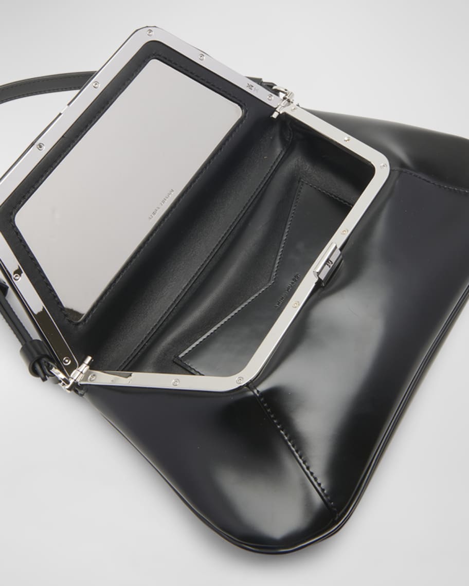 Image 3 of 4: Ami Spazzolato Leather Shoulder Bag