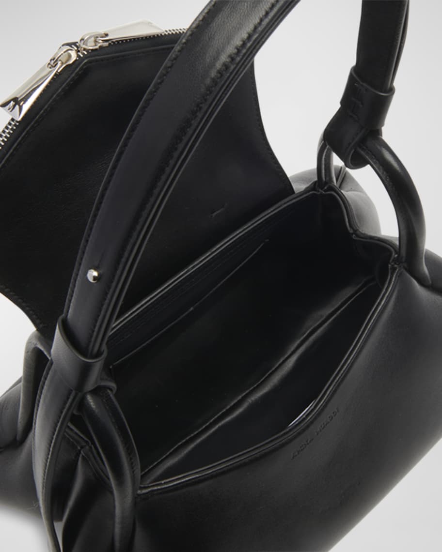 Image 3 of 4: Gemini Zip Napa Leather Shoulder Bag