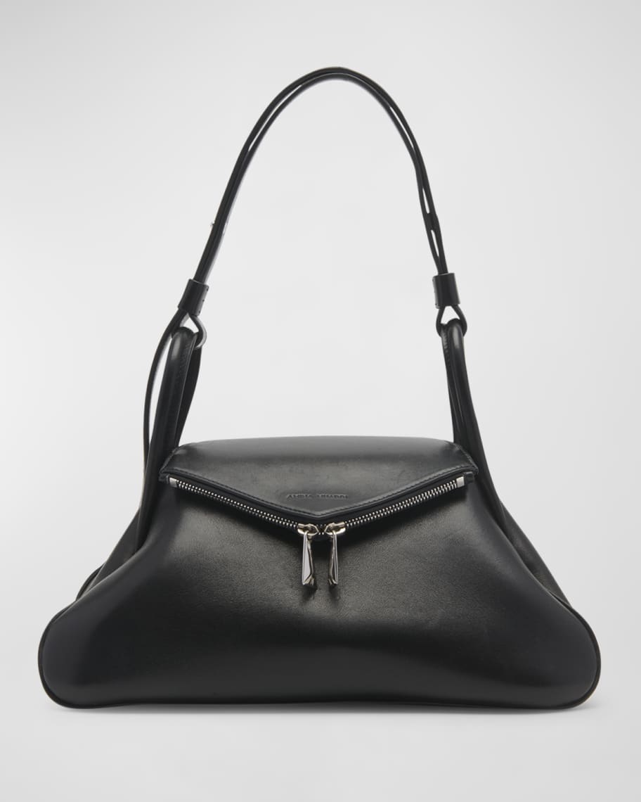Image 1 of 4: Gemini Zip Napa Leather Shoulder Bag