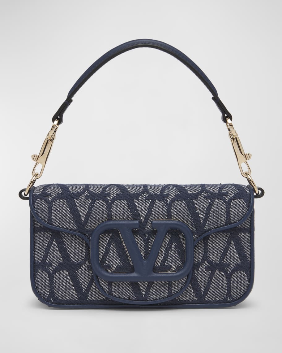 Valentino Garavani Locò Denim Shoulder Bag