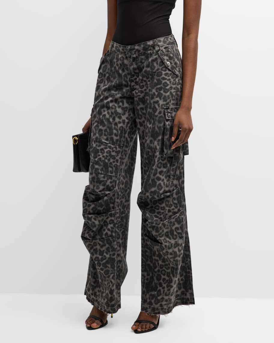 SER.O.YA Jane Cheetah Cargo Pants | Neiman Marcus