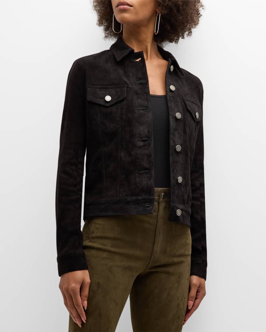 Products by Louis Vuitton: Workwear Monogram Embossed Suede Jacket in 2023