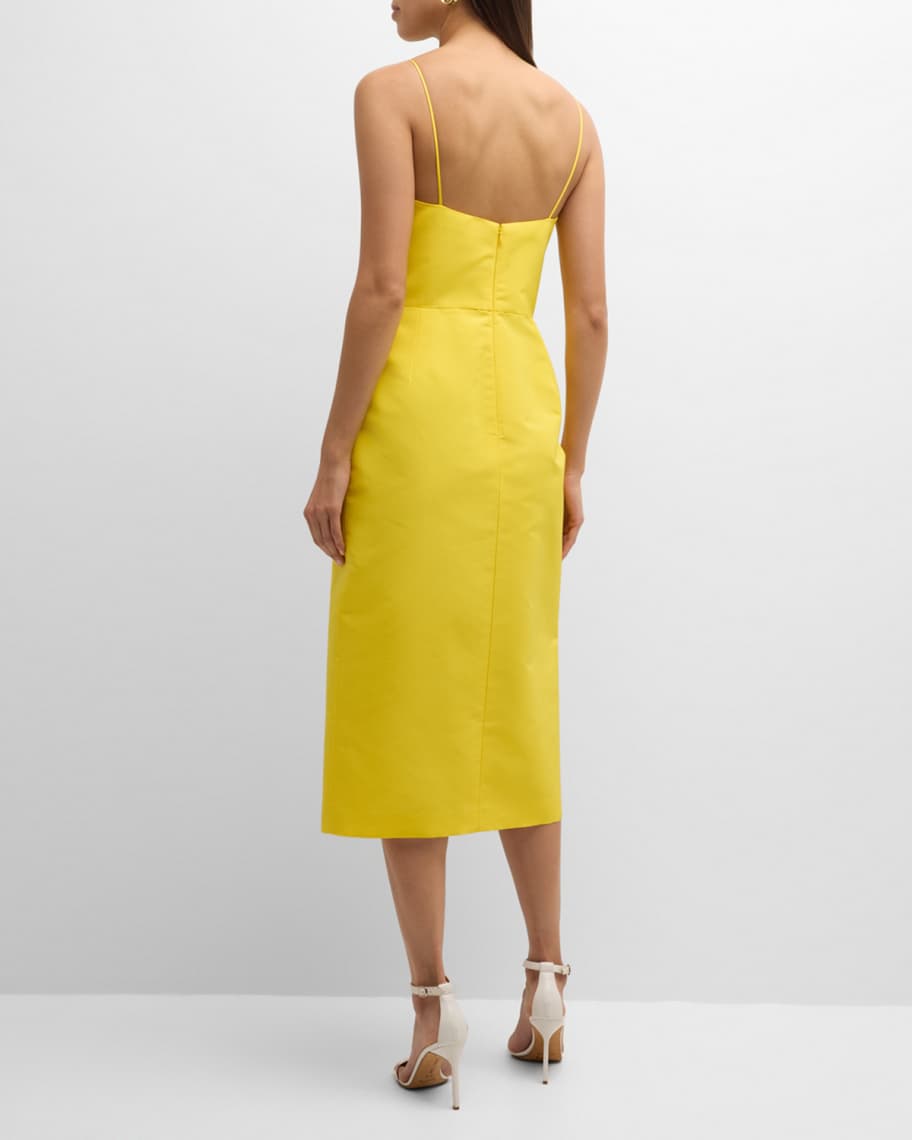 Image 3 of 6: Twist-Front Sheath Dress with Slit