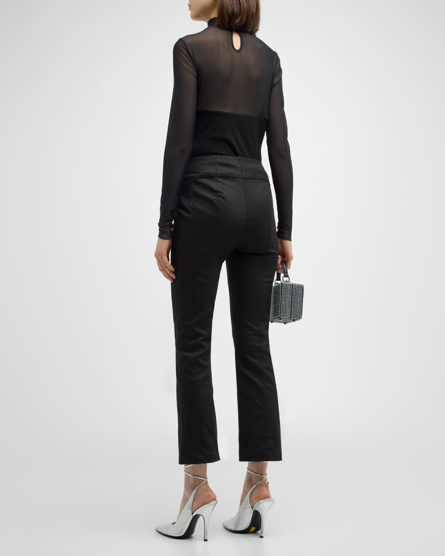 Image 3 of 6: Loren Stretch Cropped Denim Pants