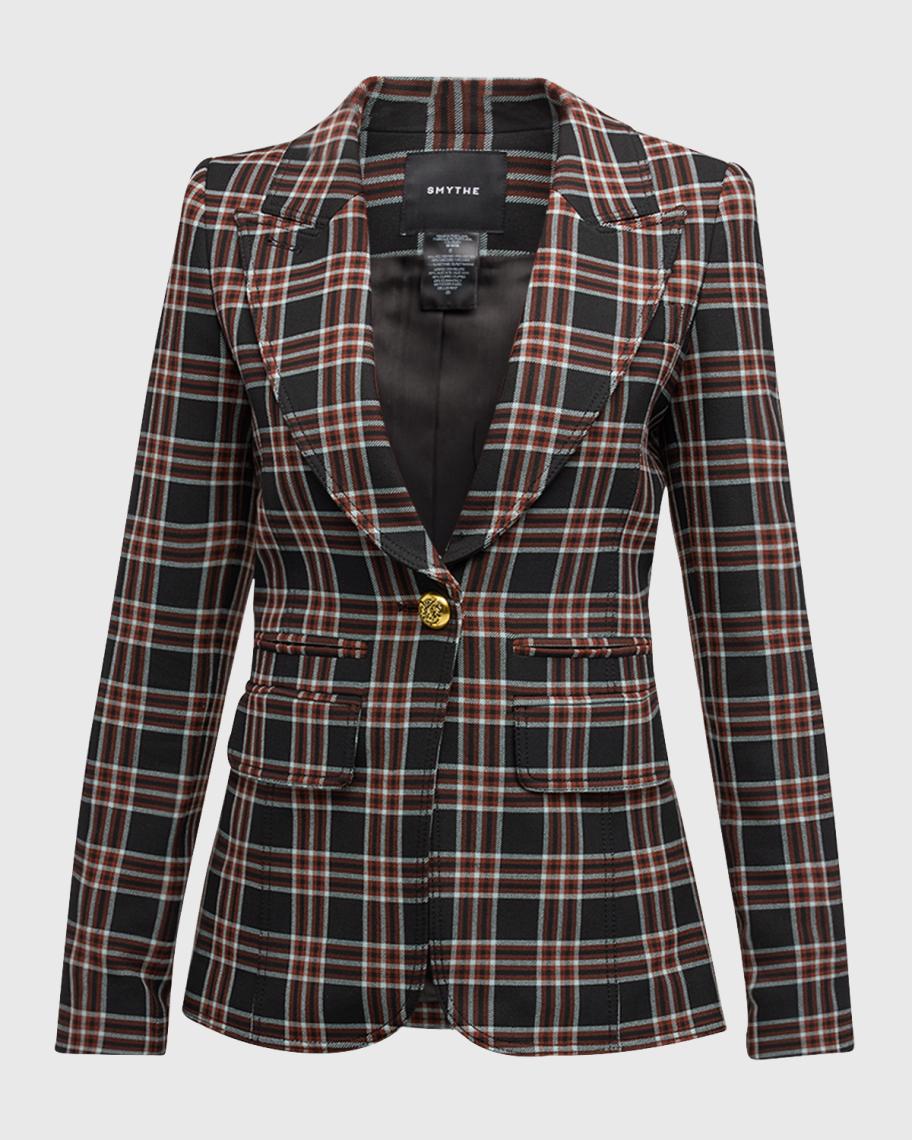 Evia Plaid Blazer
