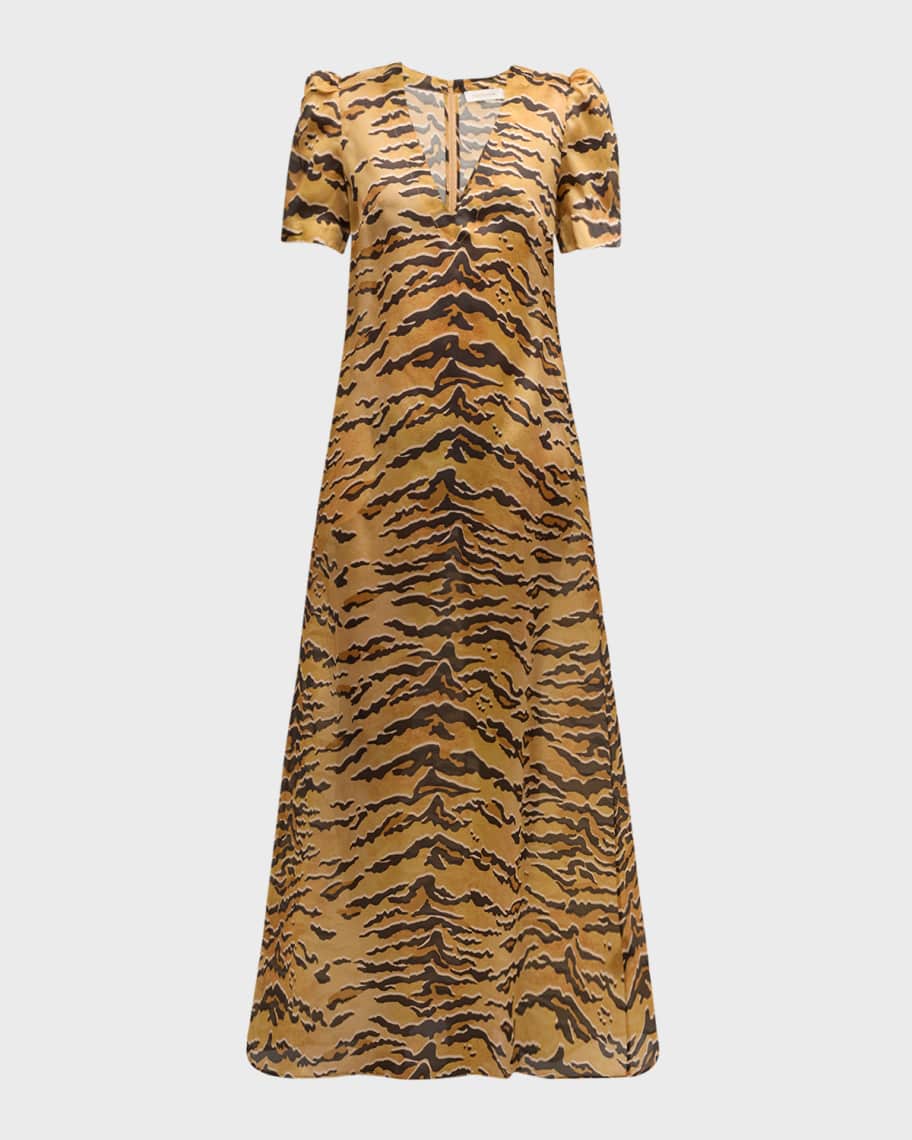 Zimmermann Matchmaker ShortSleeve Maxi Dress Neiman Marcus