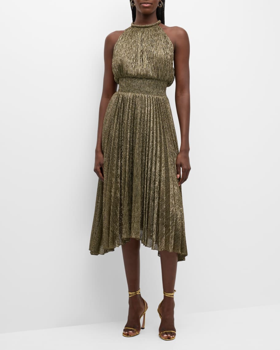 Salon 1884 Circle Skirt Dress in Double Knit | Neiman Marcus