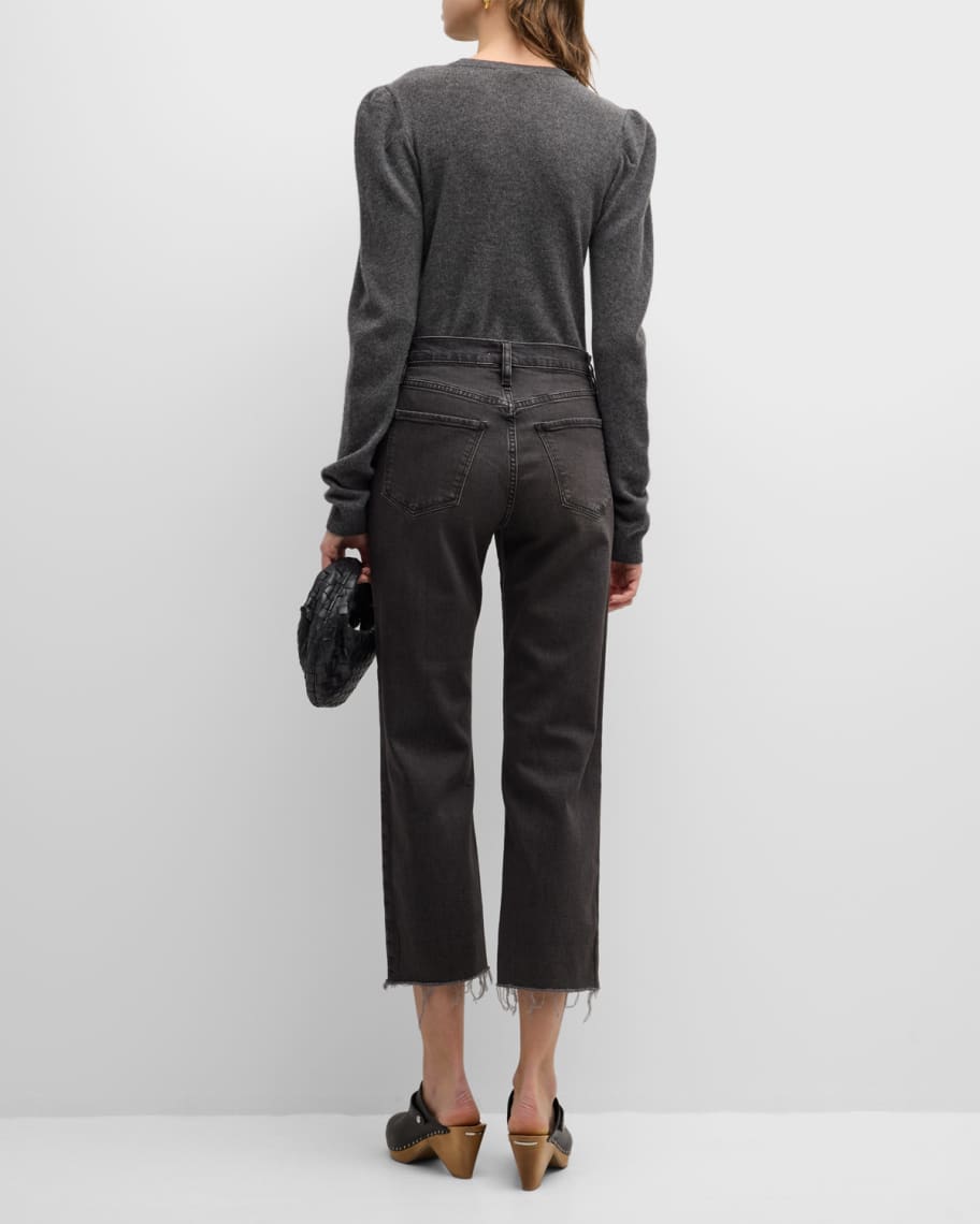 Image 3 of 6: Draped Cashmere-Wool Sweater