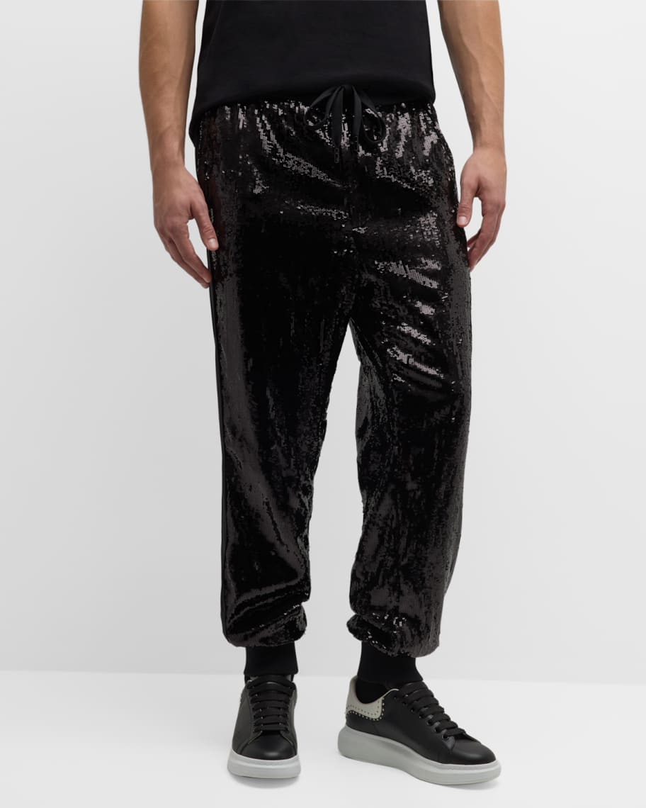 Mens sequin joggers deals