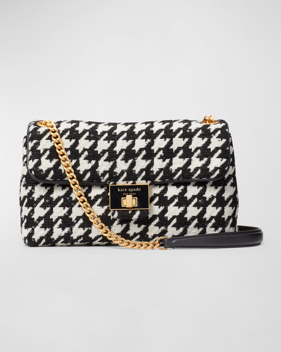 Kate spade houndstooth purse deals