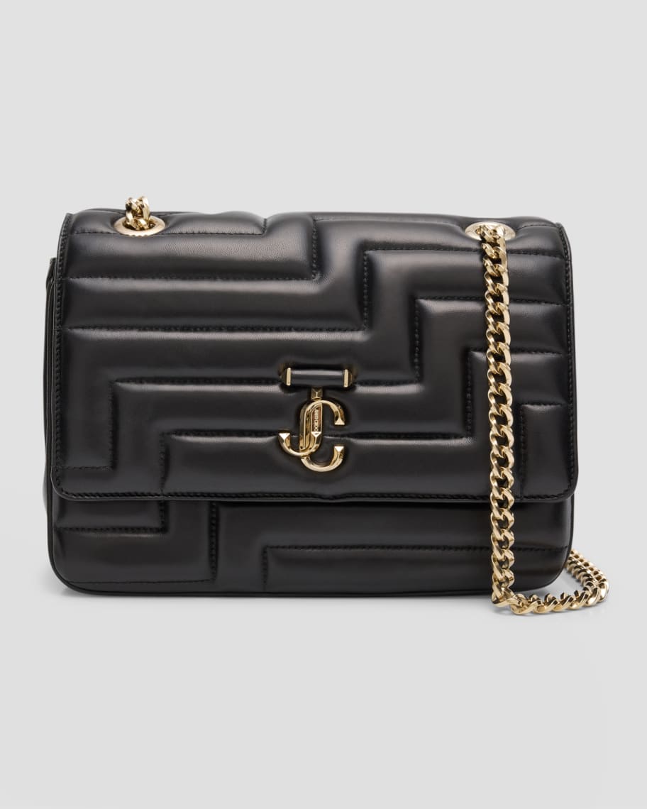 Jimmy Choo Avenue Quilted Leather Shoulder Bag | Neiman Marcus