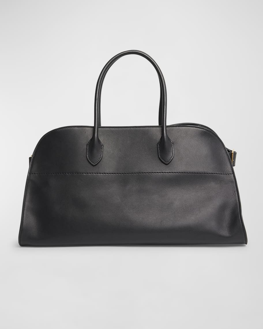 THE ROW Margaux Top-Handle Bag in Grainy Leather | Neiman Marcus