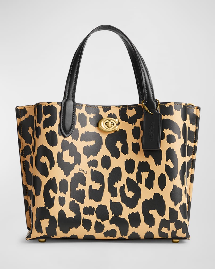 COACH Willow 24 Zebra Print Tote Bag