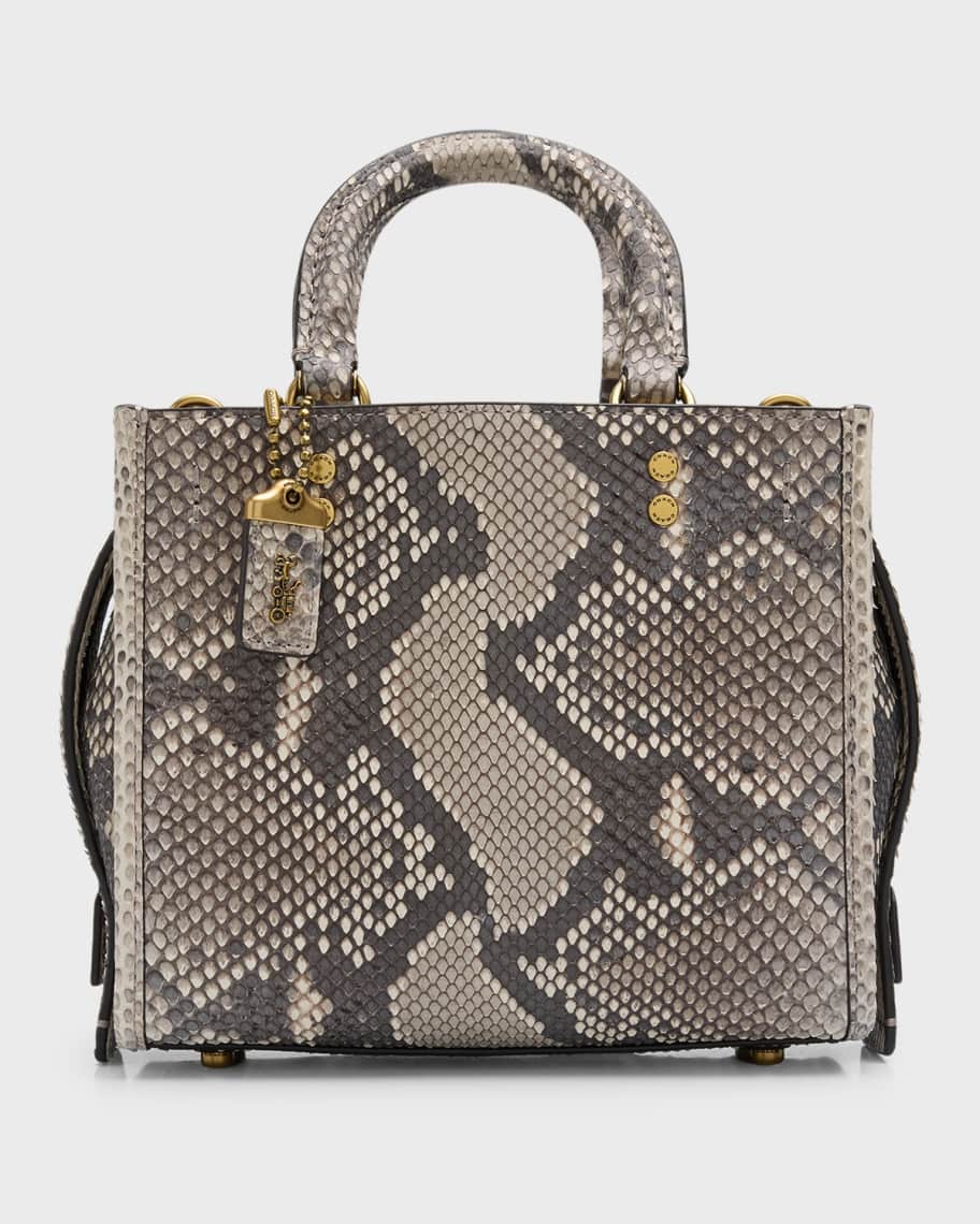 Coach Rogue 20 Python Top Handle Bag Neiman Marcus
