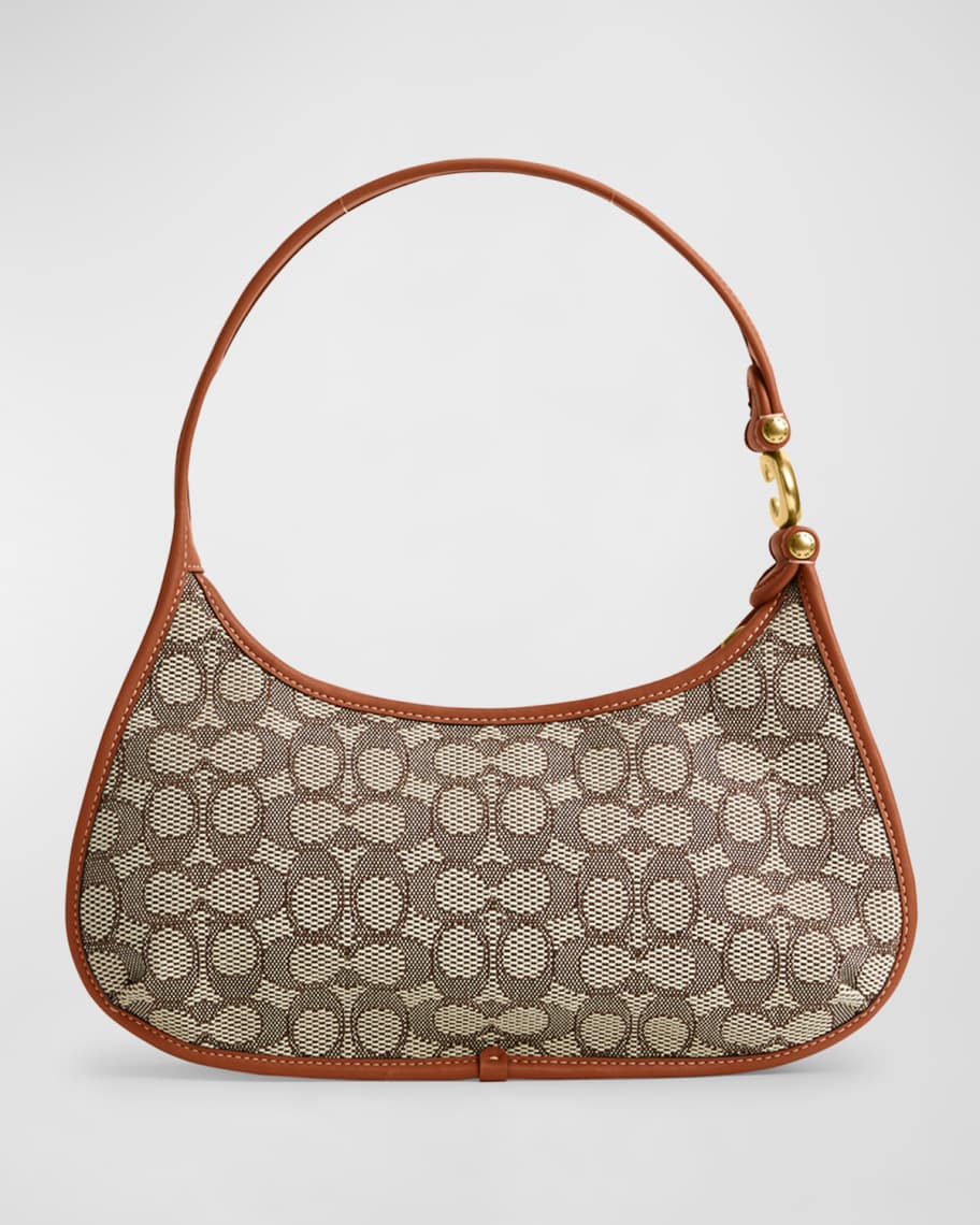 Image 3 of 4: Eve Signature Jacquard Hobo Bag