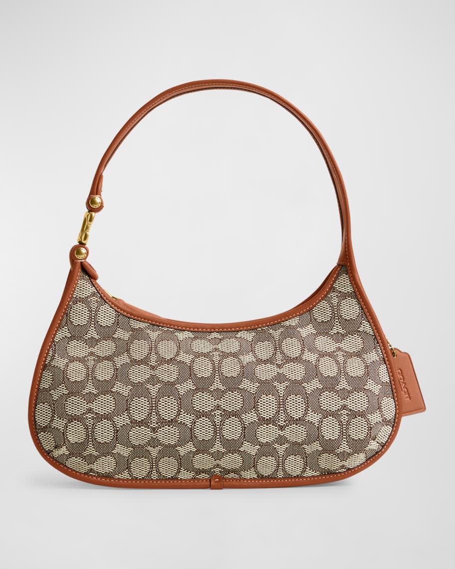 Image 1 of 4: Eve Signature Jacquard Hobo Bag
