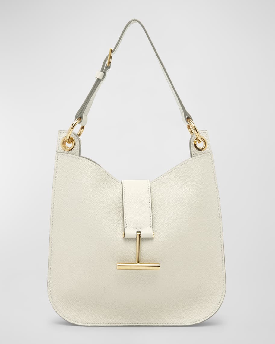 TOM FORD Tara Small Hobo Crossbody in Grained Leather