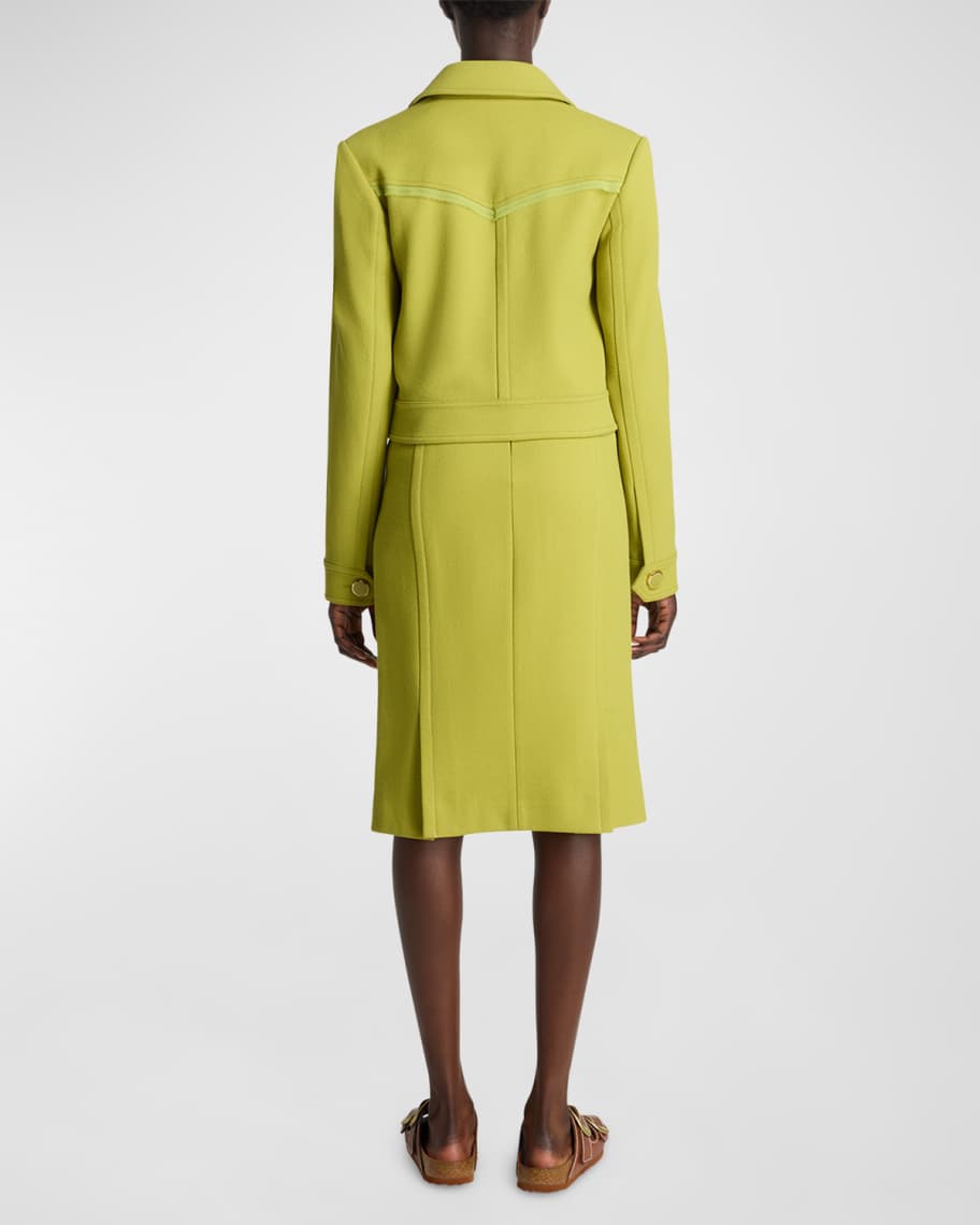 Image 3 of 5: Wool-Blend Tailored Jacket