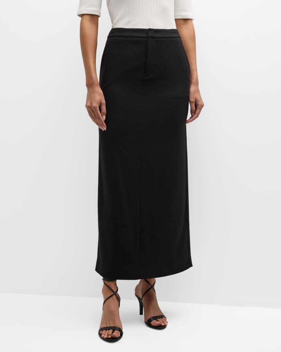 Vince Brushed Flannel Maxi Skirt | Neiman Marcus