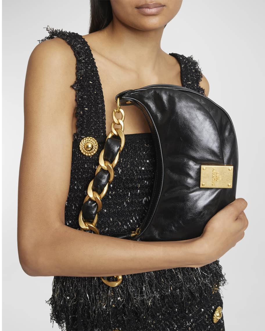 Image 3 of 6: 1945 Soft Hobo Bag in Crinkled Leather