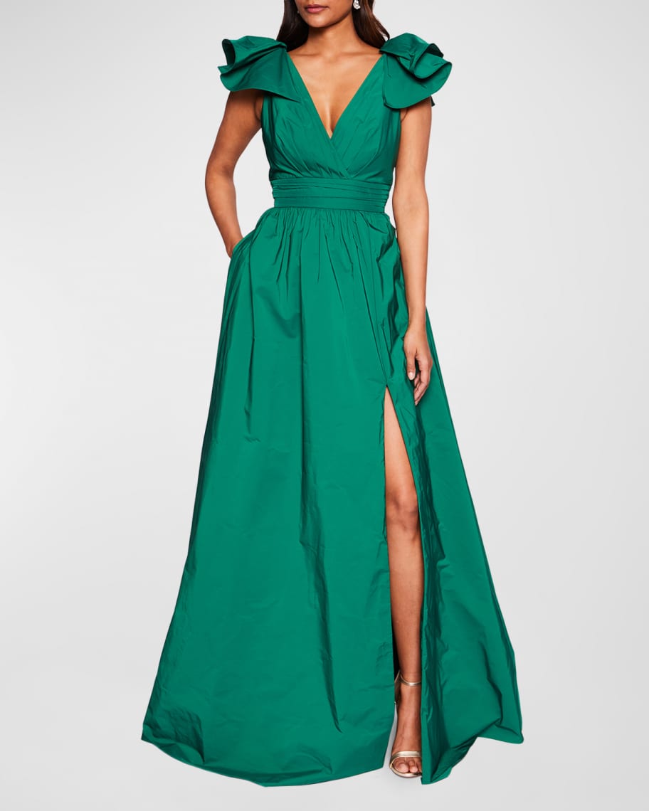Marchesa notte long discount empire line dress