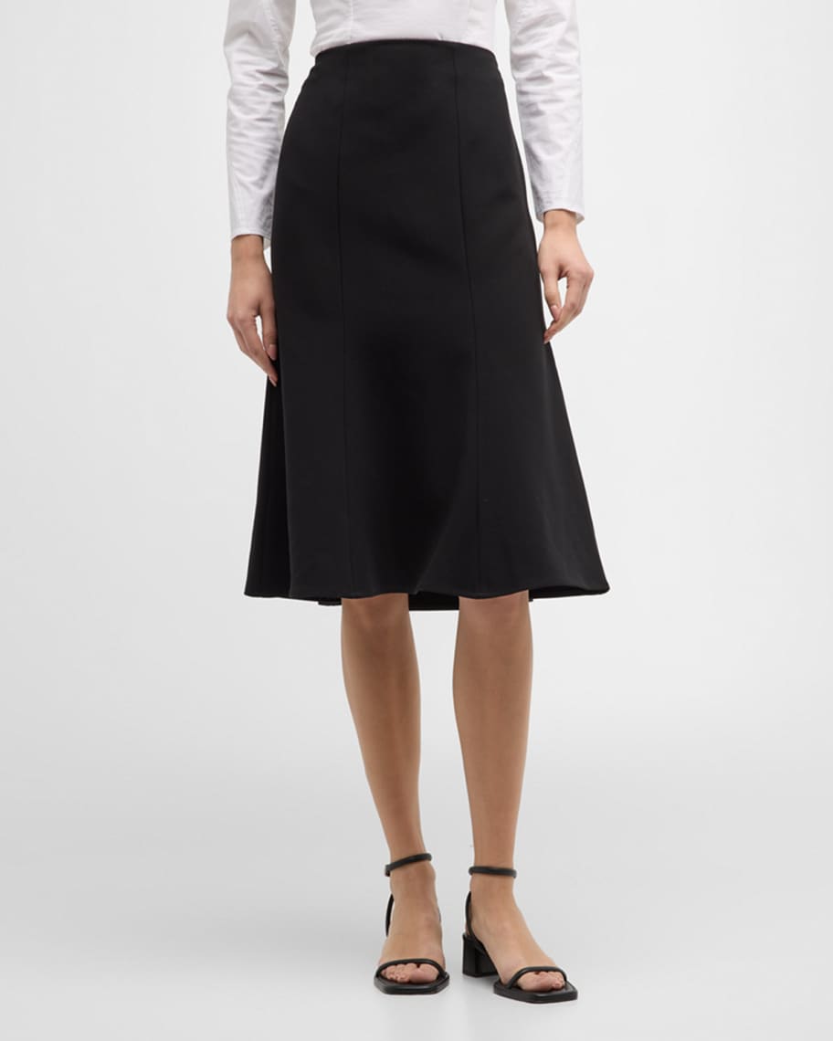 Image 2 of 6: Atlee Multi-Seamed A-Line Midi Skirt
