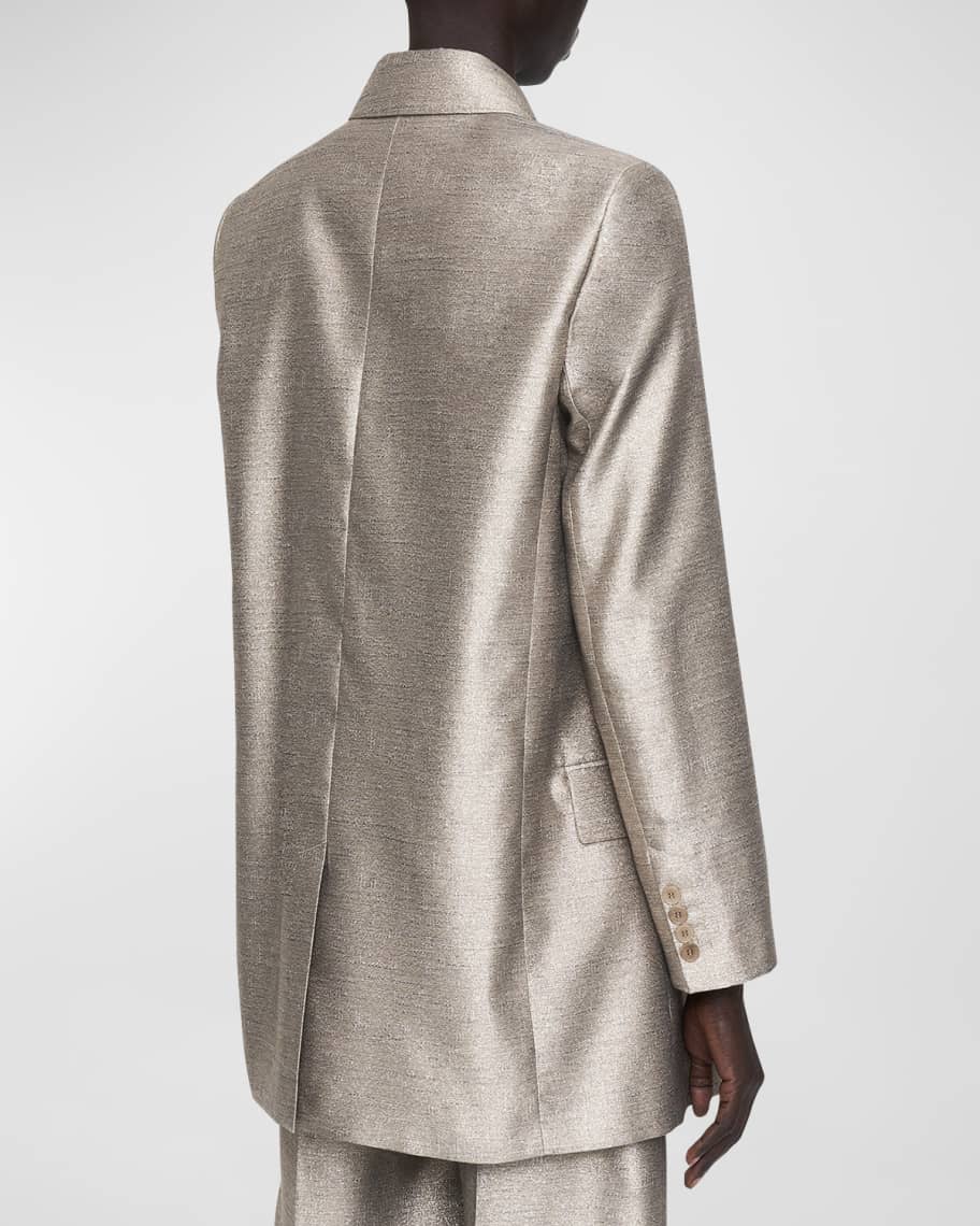 Image 3 of 5: Chapone Metallic Double-Breasted Coat