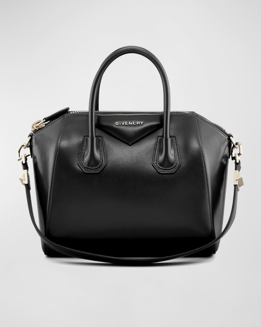 Givenchy Antigona Small Top Handle Bag in Box Leather | Neiman Marcus