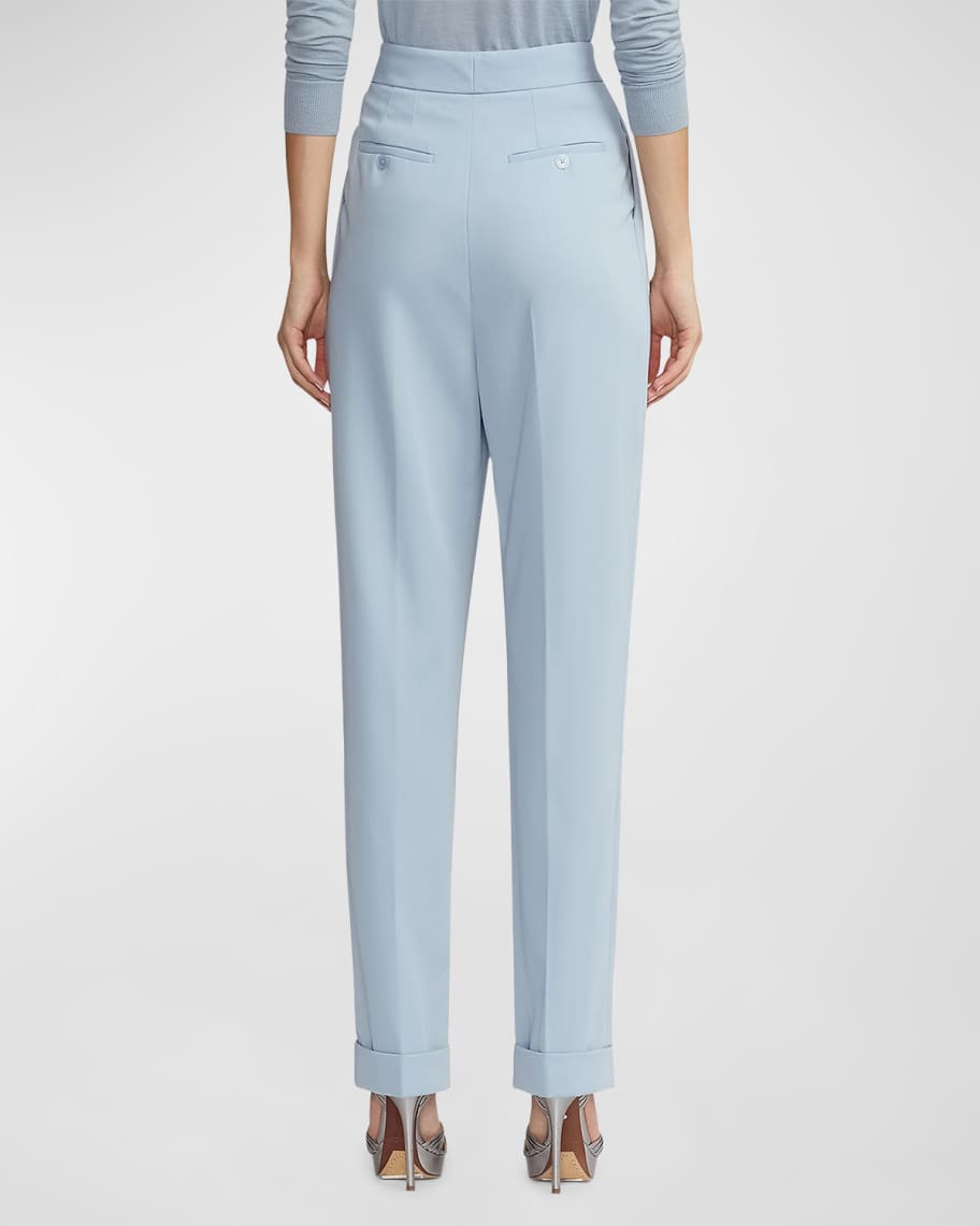Image 3 of 5: Evanne Modern Wool Gabardine Trousers