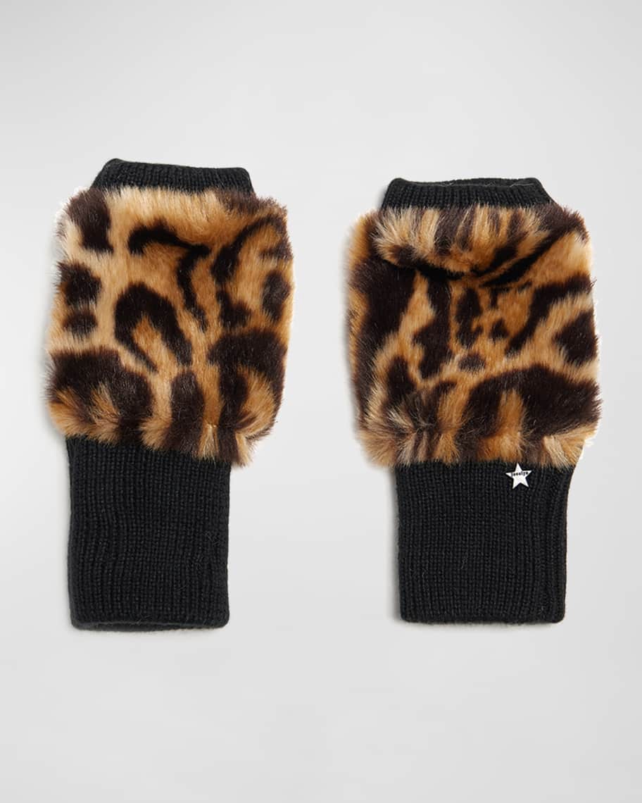 Jocelyn fur shop fingerless gloves