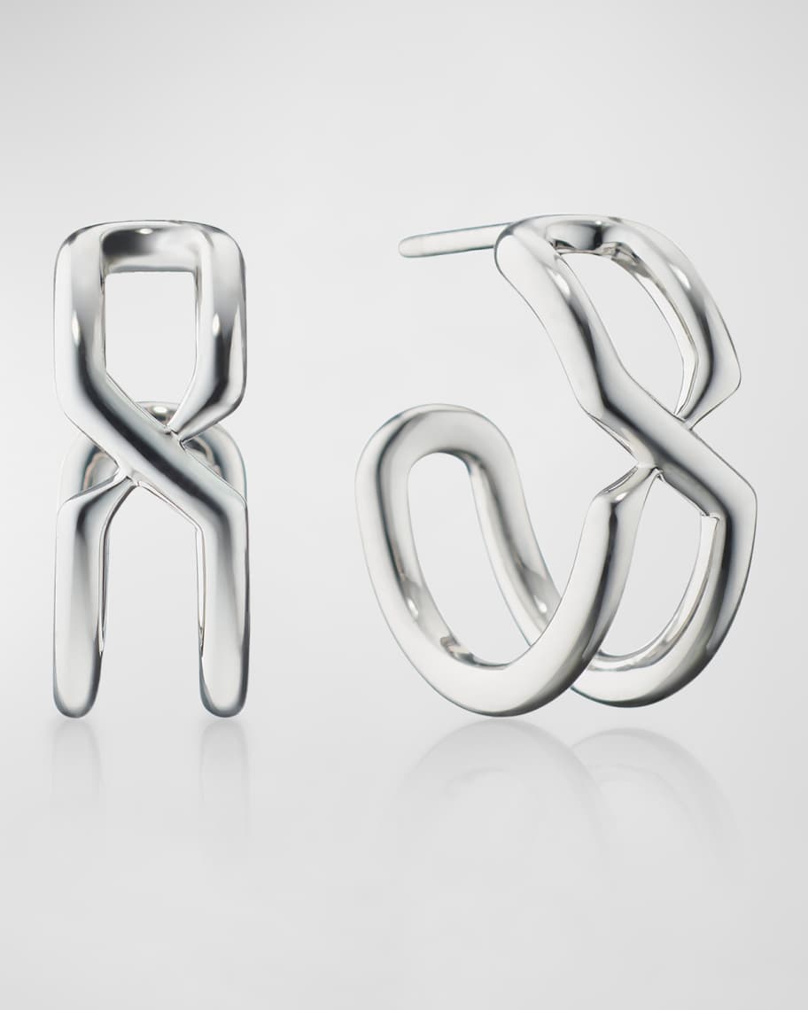Monica Rich Kosann Sterling Silver The Symbol Large Infinity Hoops ...