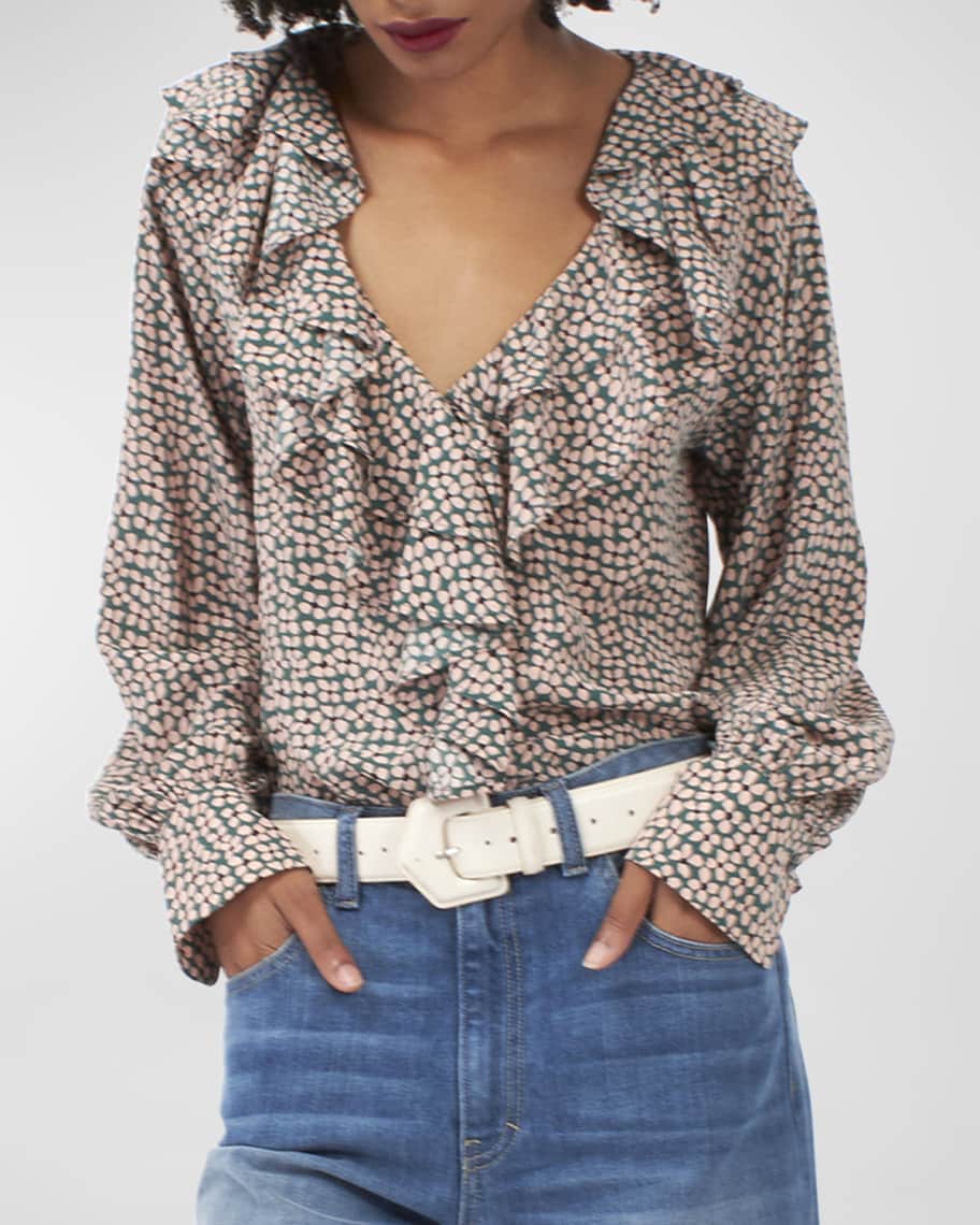Equipment floral blouse clearance