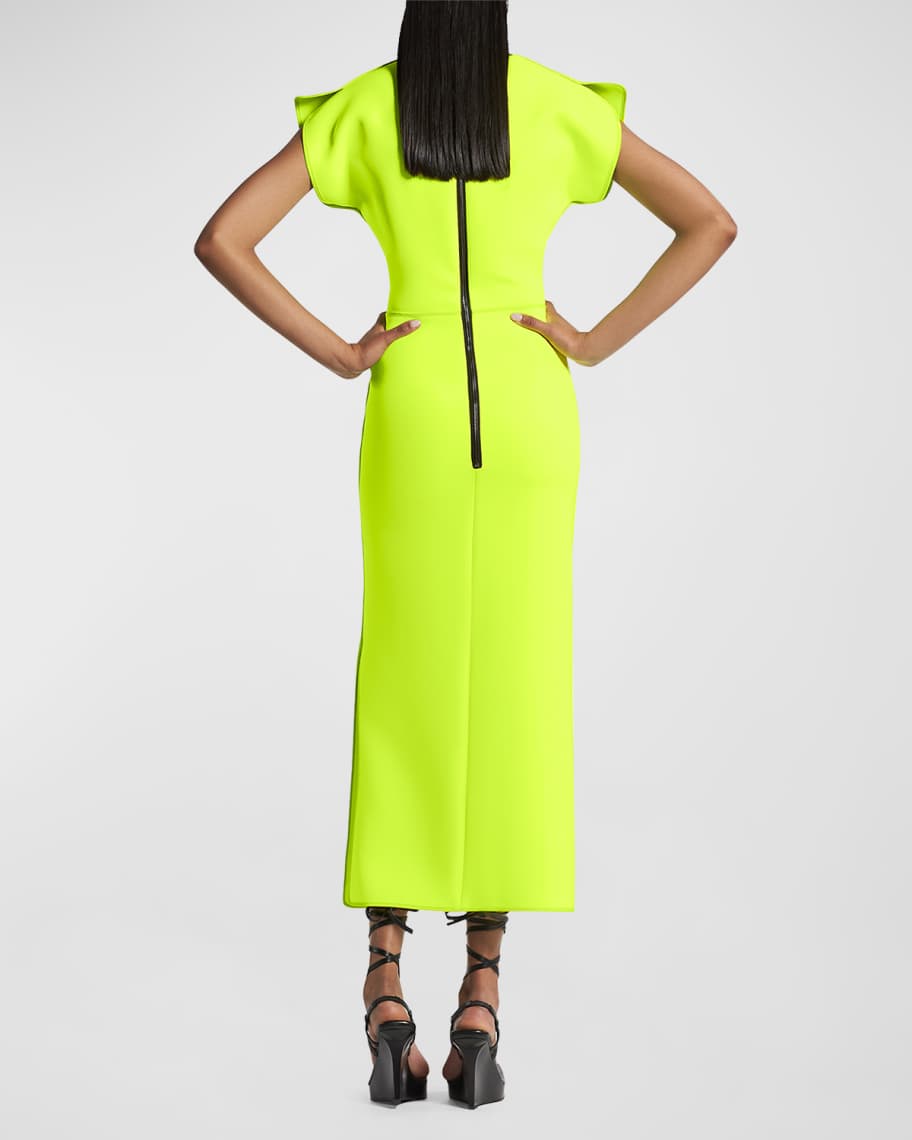 Image 3 of 5: Zephyr Midi Dress with Structured Sleeves
