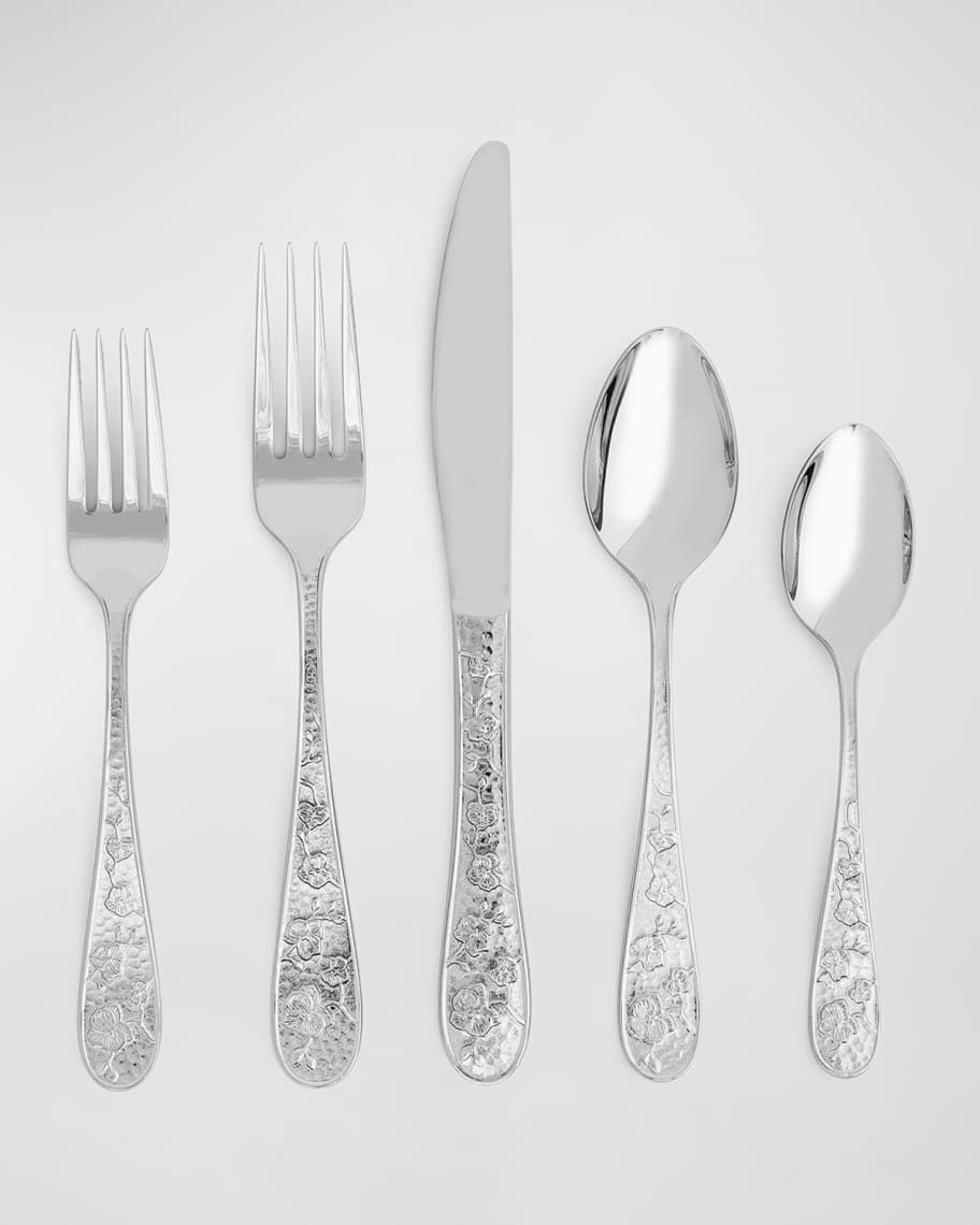 Michael Aram Orchid Silver 5-Piece Flatware Set