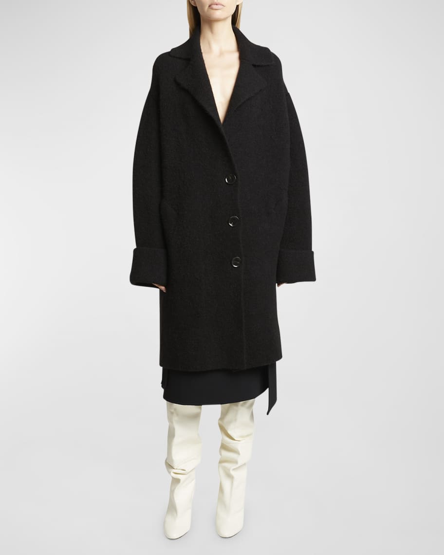 Proenza Schouler Ruth Alpaca Single-Breasted Long Coat | Neiman Marcus