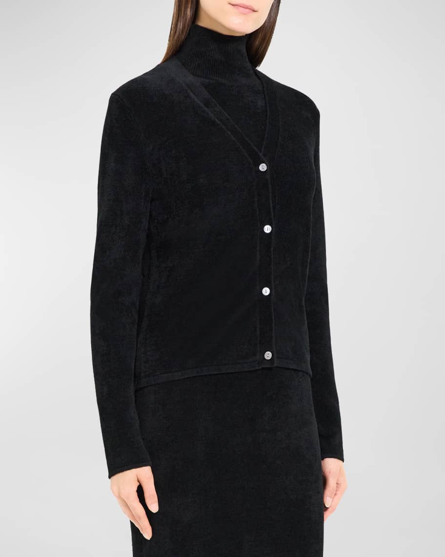 Image 2 of 5: Micro Velvet Cardigan