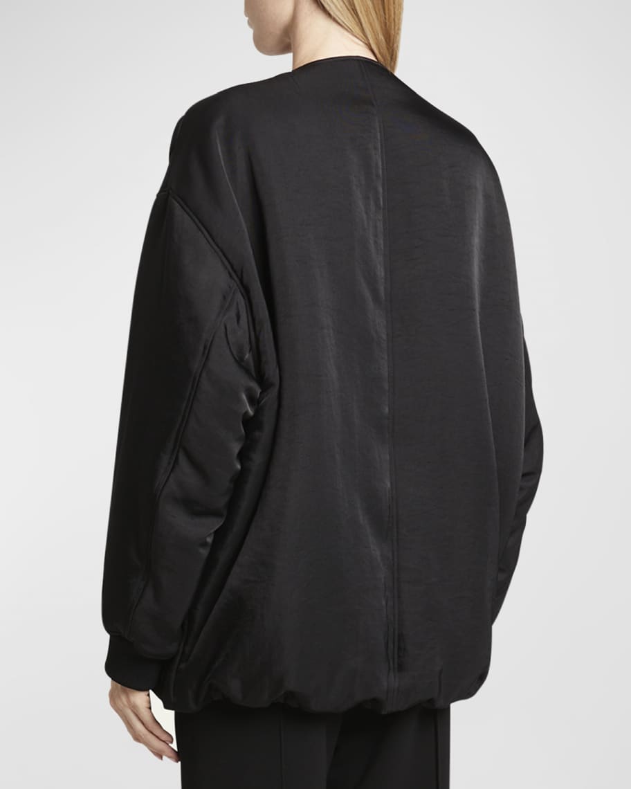 Image 3 of 5: Ray Oversized Bomber Jacket