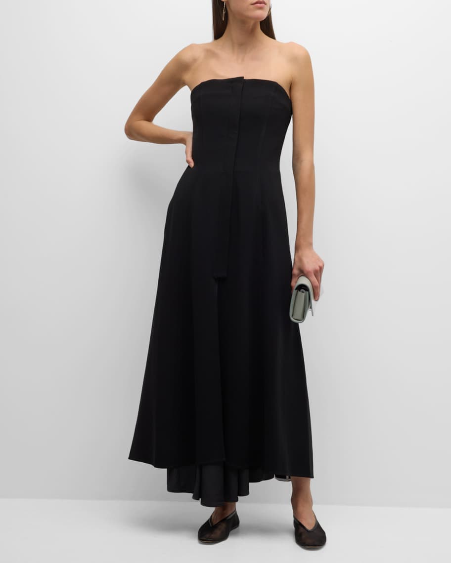 Image 2 of 6: Danielle Strapless Midi Dress