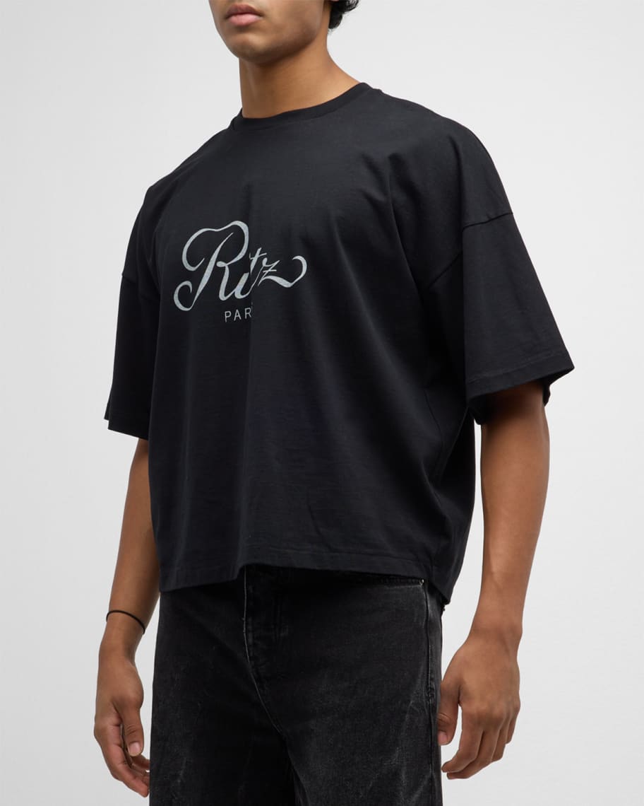 Image 2 of 5: FRAME x Ritz Paris Men's Cotton Logo T-Shirt