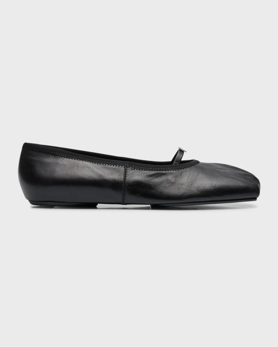 フラットシューズ GIVENCHY Woman Ballet flats Black BE500VE16Q 001 Givenchy Calfskin 4G Ballerina Flats | Neiman Marcus