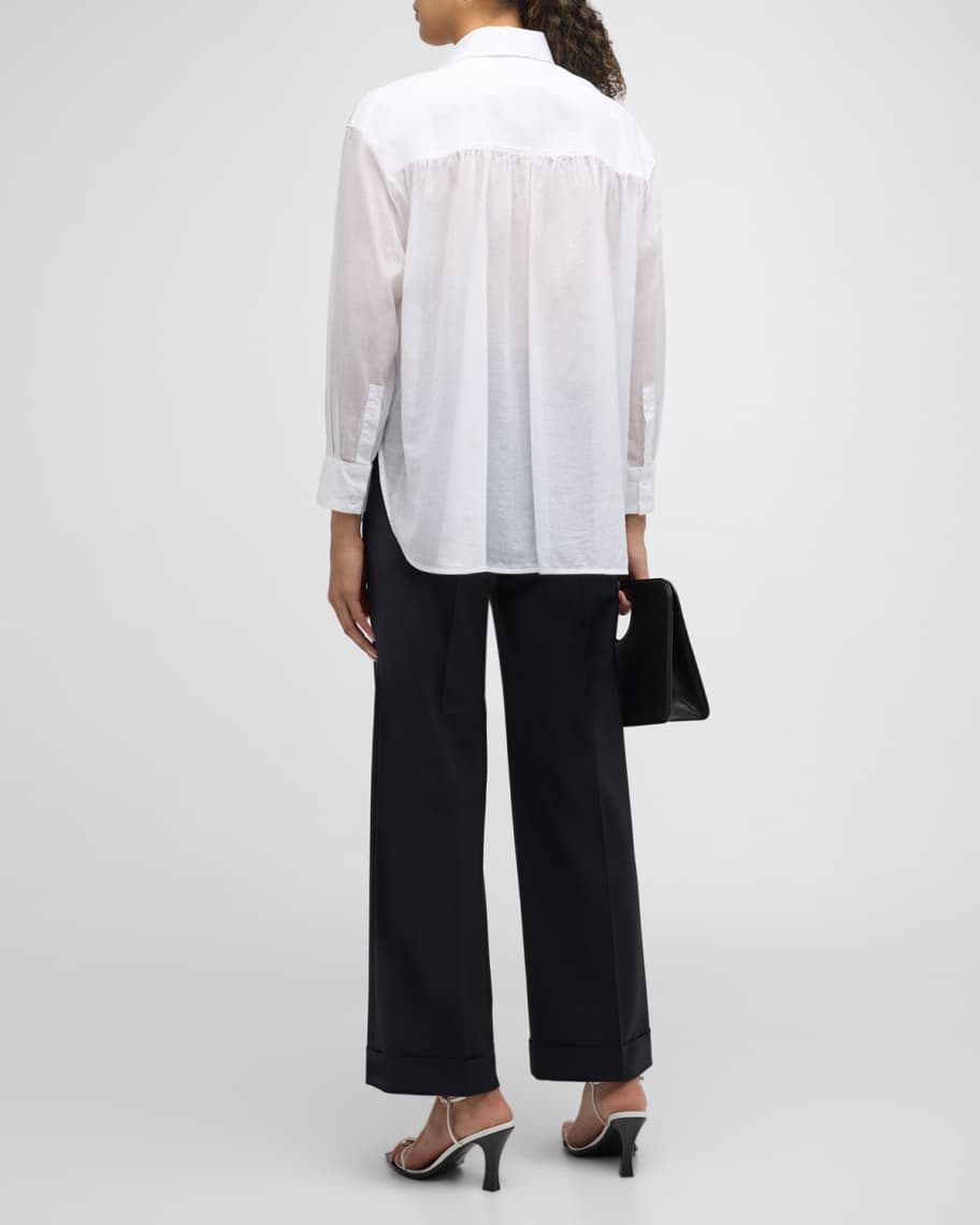 Image 3 of 6: Bead-Trim Button-Down Shirt