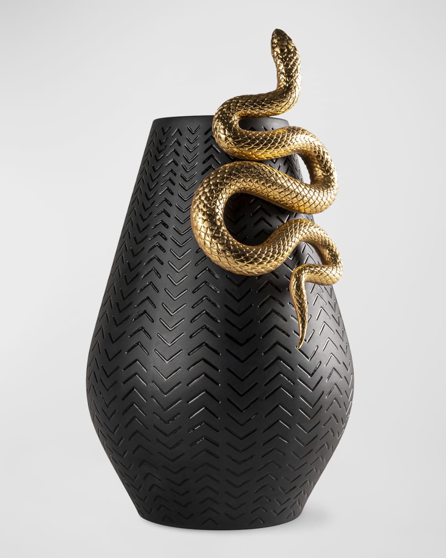 Black Gold Louis Vuitton Snake - Graphic Design