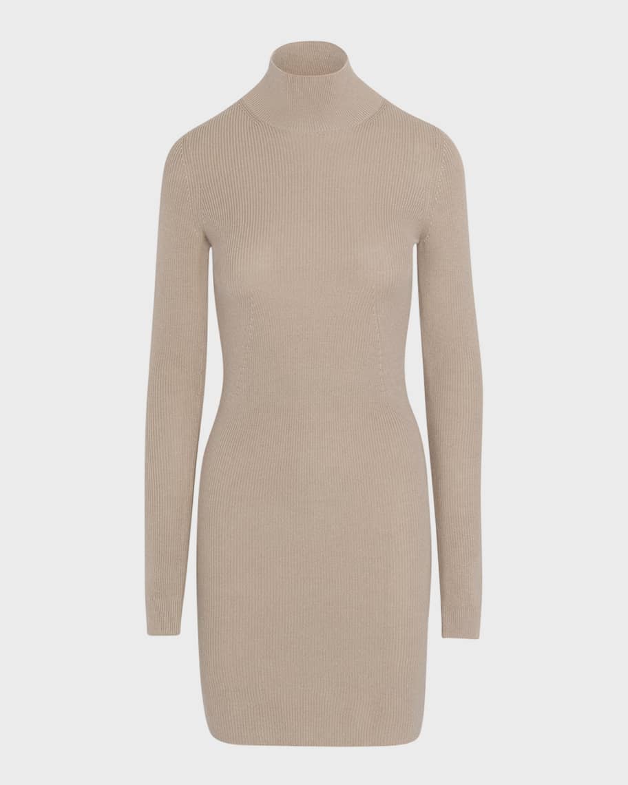 Silvana Long Sleeve Wrap Mini Dress - Navy