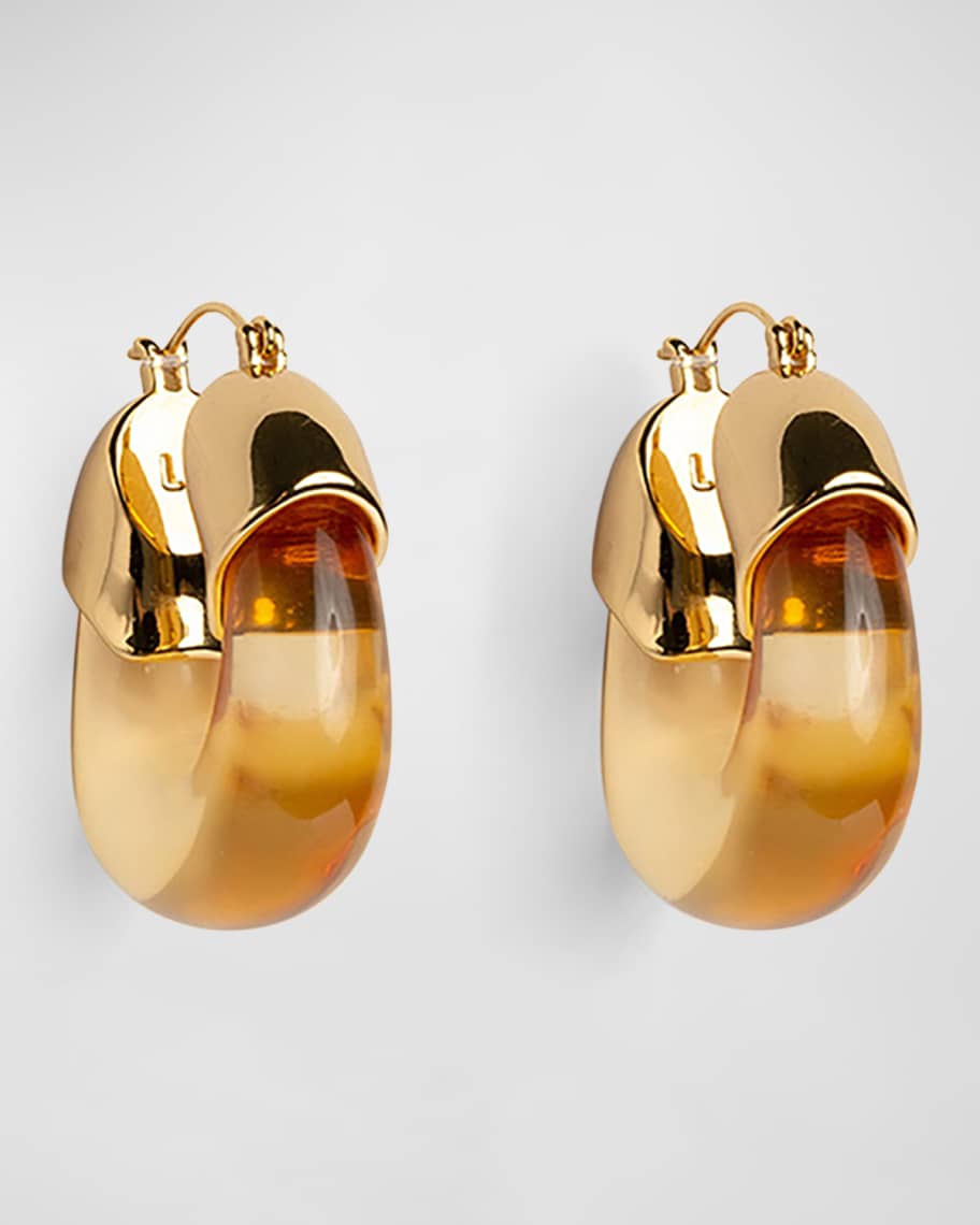 Lizzie Fortunato Organic Hoops Earrings - Wine main image 0