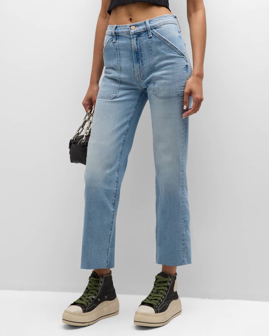 MOTHER The Patch Rambler Ankle Jeans | Neiman Marcus