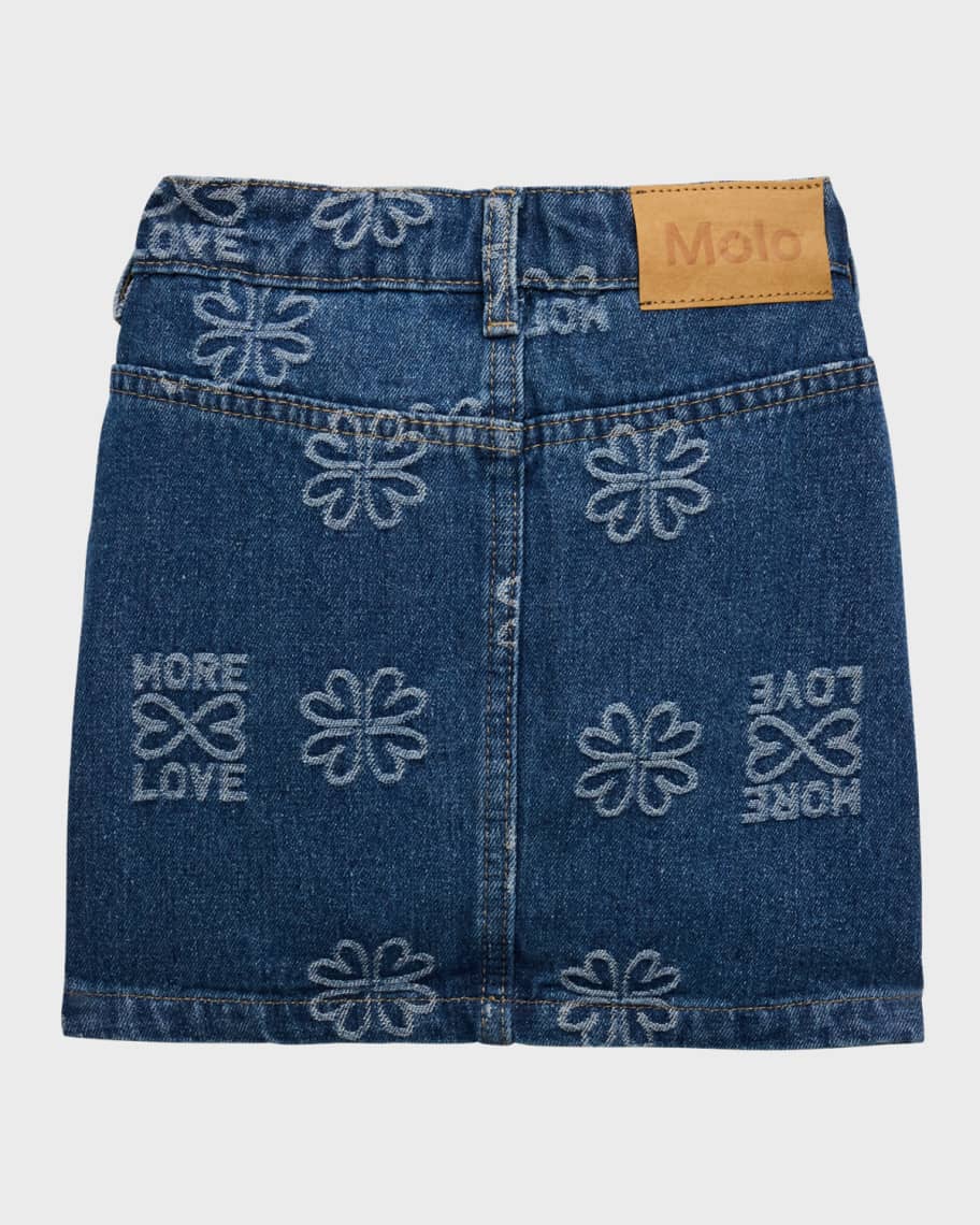 Image 2 of 3: Girl's Bera Denim Skirt, Size 5-6